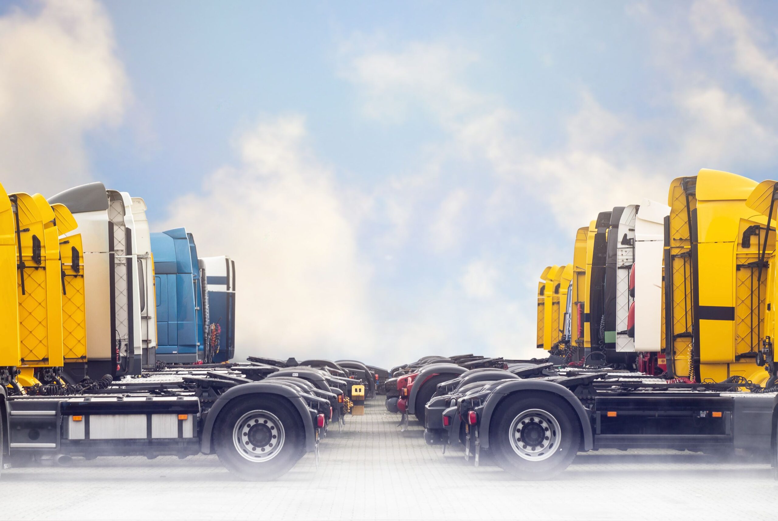 trucks lined up ready to be financed in Sydney Australia